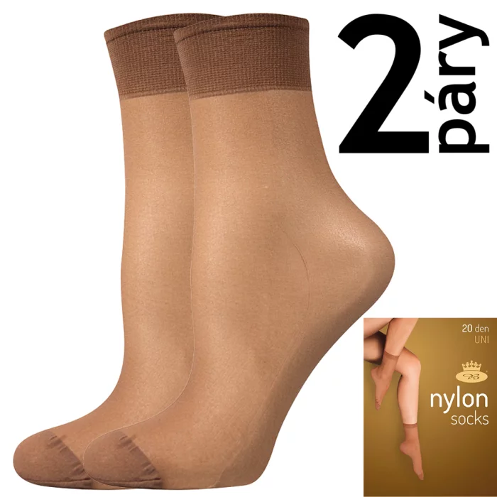 ponožky NYLON / 2 páry castoro