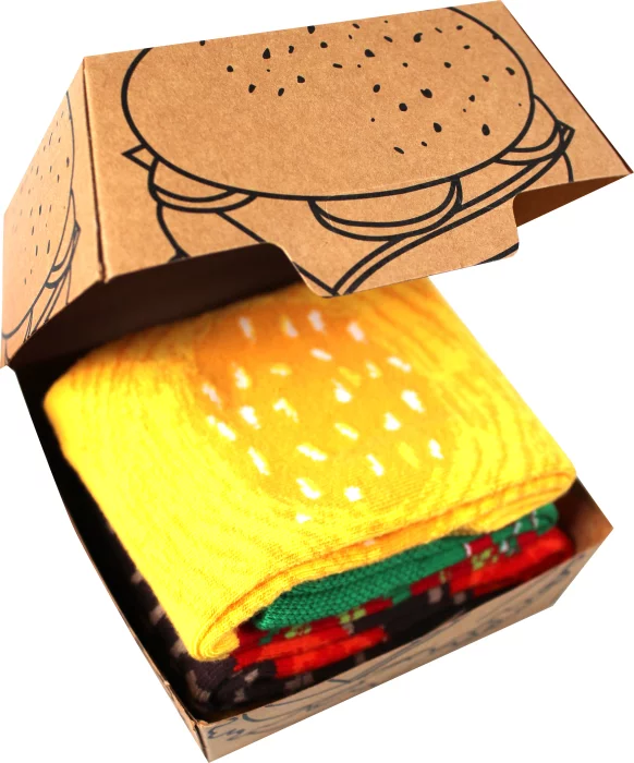 ponožky Hamburger burger