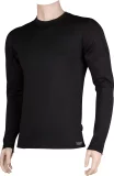 SOLID 01 pánské tričko dlouhý rukáv černá/černá