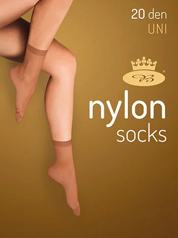 ponožky NYLON / 2 páry nero
