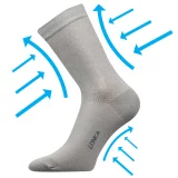 ponožky Kooper světle šedá