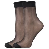 ponožky NYLON / 2 páry (sáček) nero