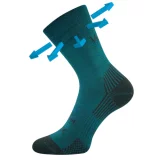 ponožky Optimus modro-zelená